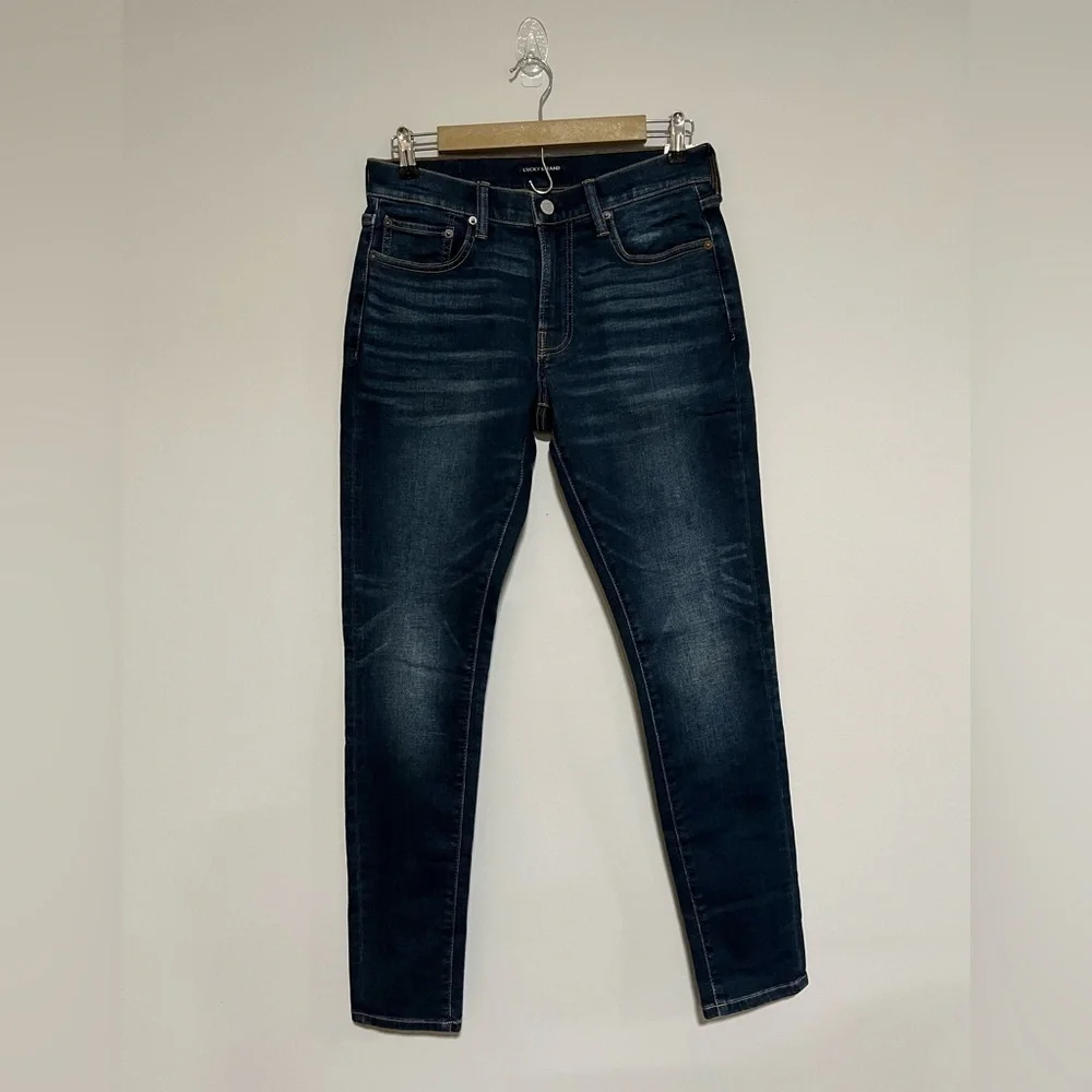 Lucky Brand Men’s 411 Athletic Taper Advanced Stretch Jeans Size 29x32 Dark Wash